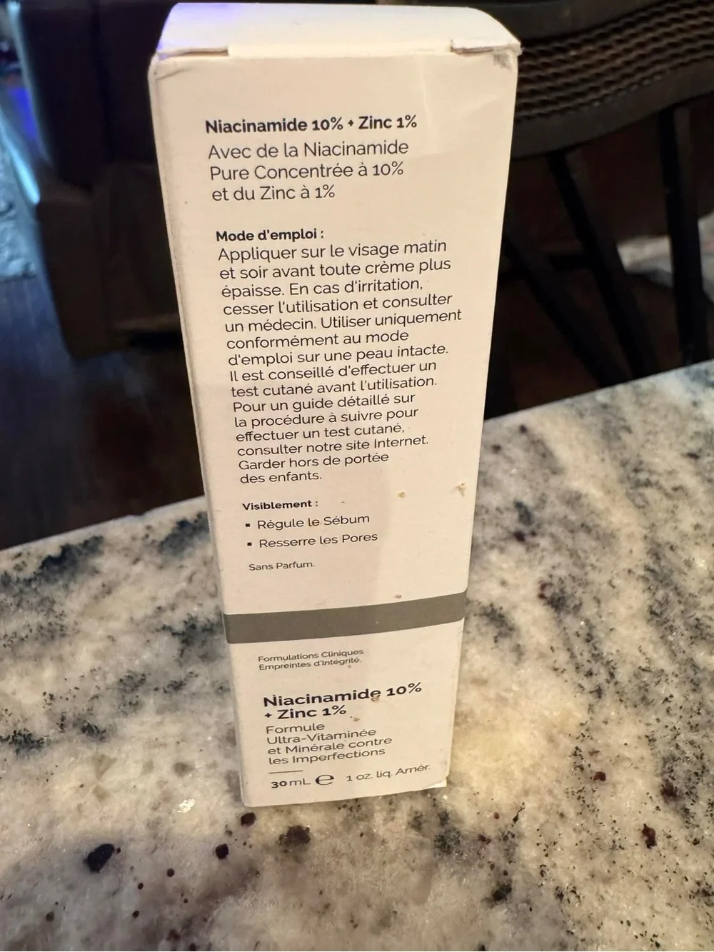 The Ordinary Niacinamide 10% + Zinc 1% Serum — White, Cream
